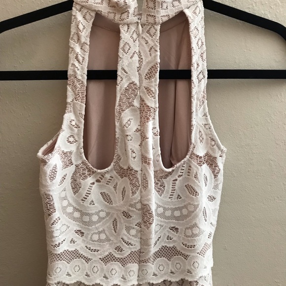 ASOS white lace midi dress, size petite 2 - Picture 5 of 8